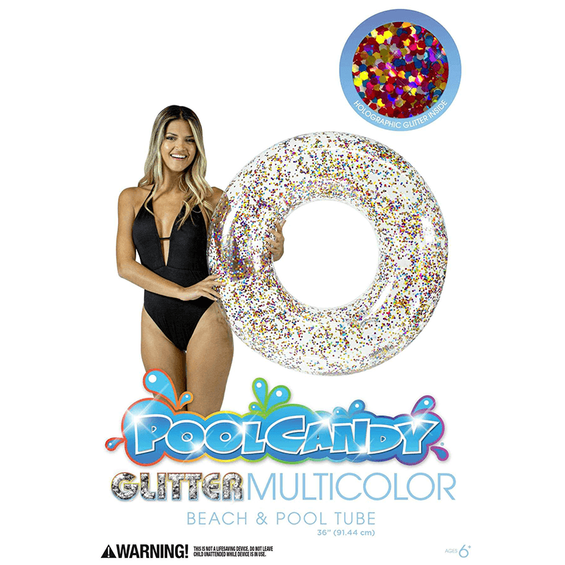 Tube de piscine scintillant multicolore Pool Candy de 36 pouces