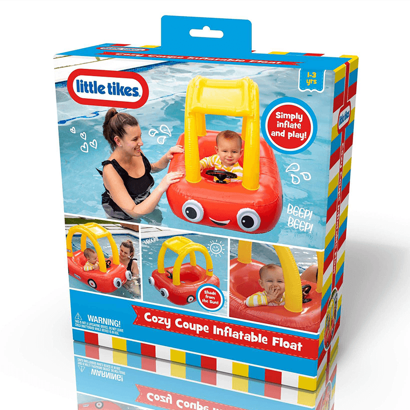 Pool Candy Little Tikes Cozy Coupe Ride-On Baby Pool Float