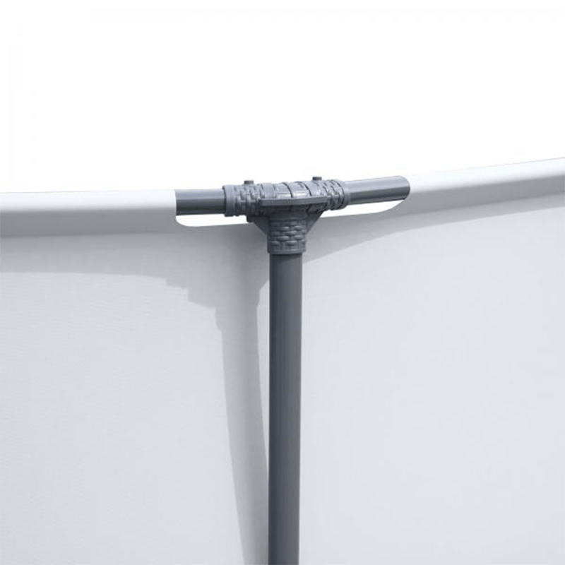 Bestway Steel Pro Max Complete 18 ft Round 48 Inch Tall Above Ground Pool Kit with Pump, Filter and Cover
