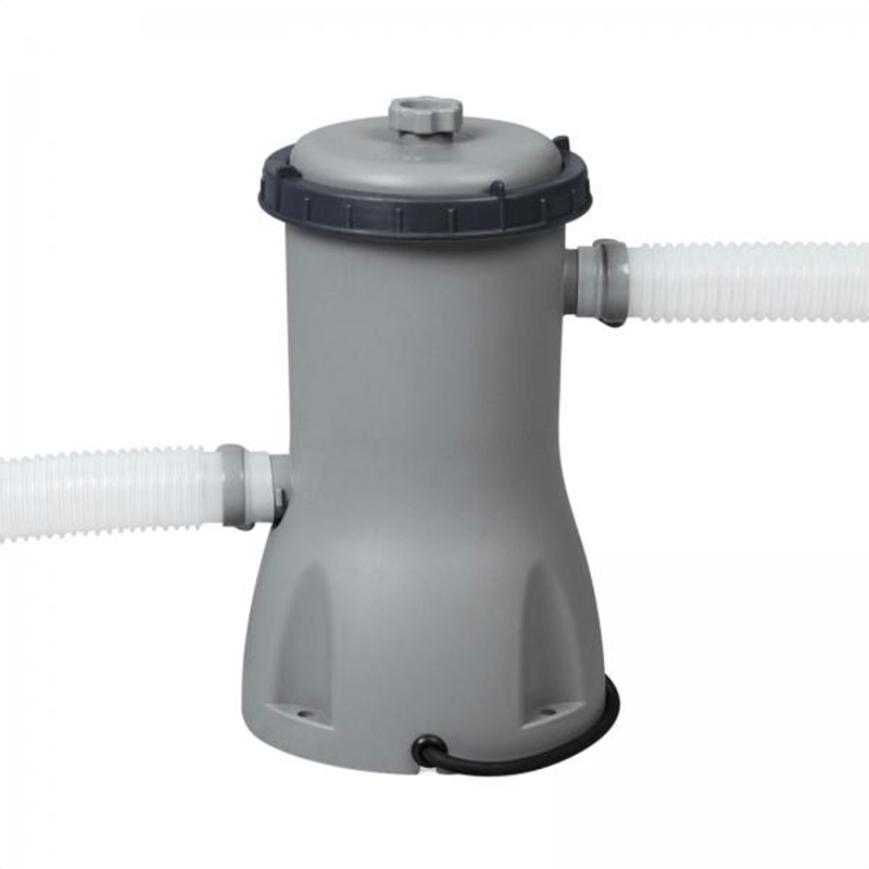 Bestway Steel Pro Max Complete 18 ft Round 48 Inch Tall Above Ground Pool Kit with Pump, Filter and Cover