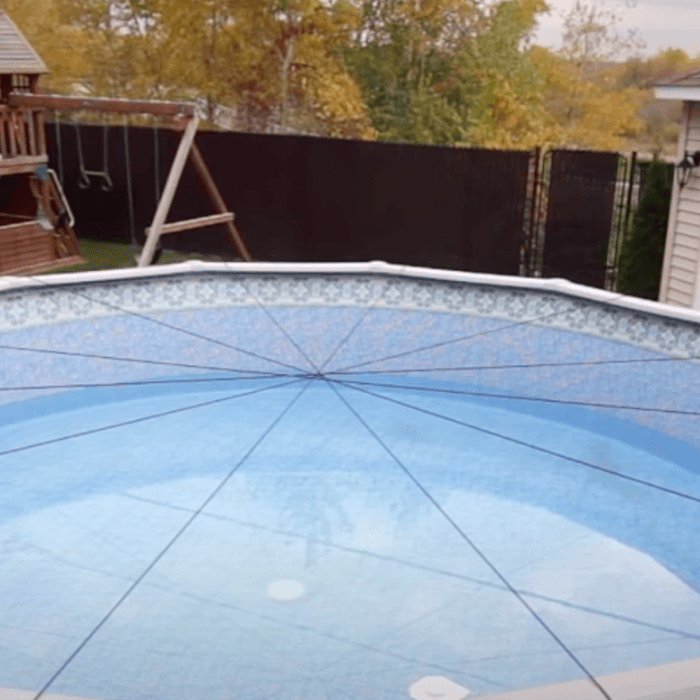 18 x 33 ft Oval Elastic Winter Mesh Cover System