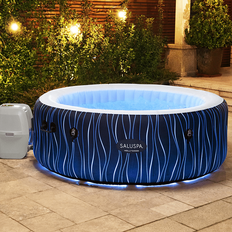 Spa gonflable pour 4 à 6 personnes Hollywood Airjet de Saluspa (77 x 26 pouces)