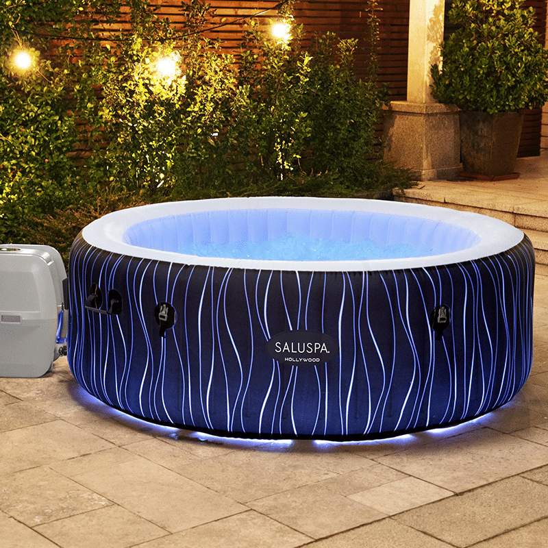 Spa gonflable pour 4 à 6 personnes Hollywood Airjet de Saluspa (77 x 26 pouces)