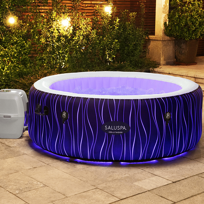 Spa gonflable pour 4 à 6 personnes Hollywood Airjet de Saluspa (77 x 26 pouces)