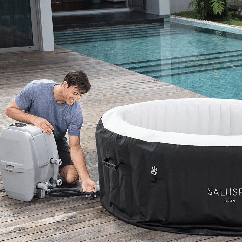 Saluspa Miami Airjet Spa gonflable pour 2 à 4 personnes (71 x 26