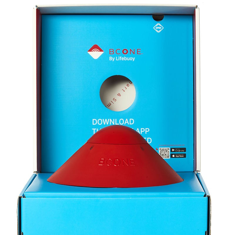 Système BCone – Bouée de sauvetage avec alarme pour piscine