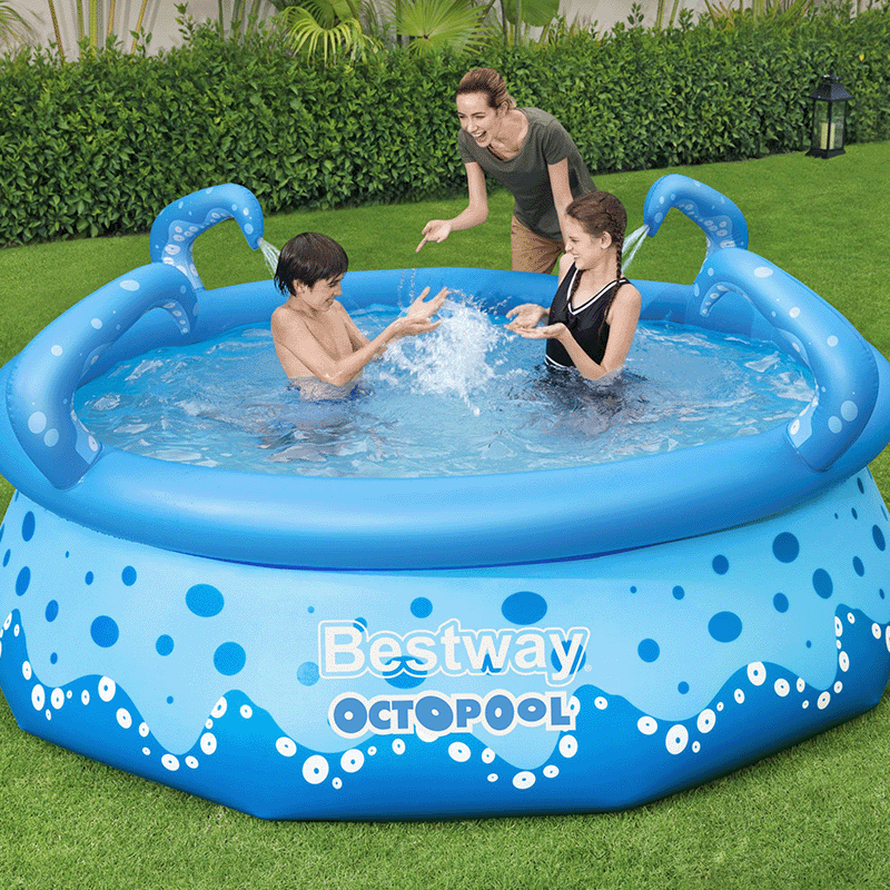 Piscine hors terre ronde Bestway Octopool de 9 pieds et 30 pouces de hauteur