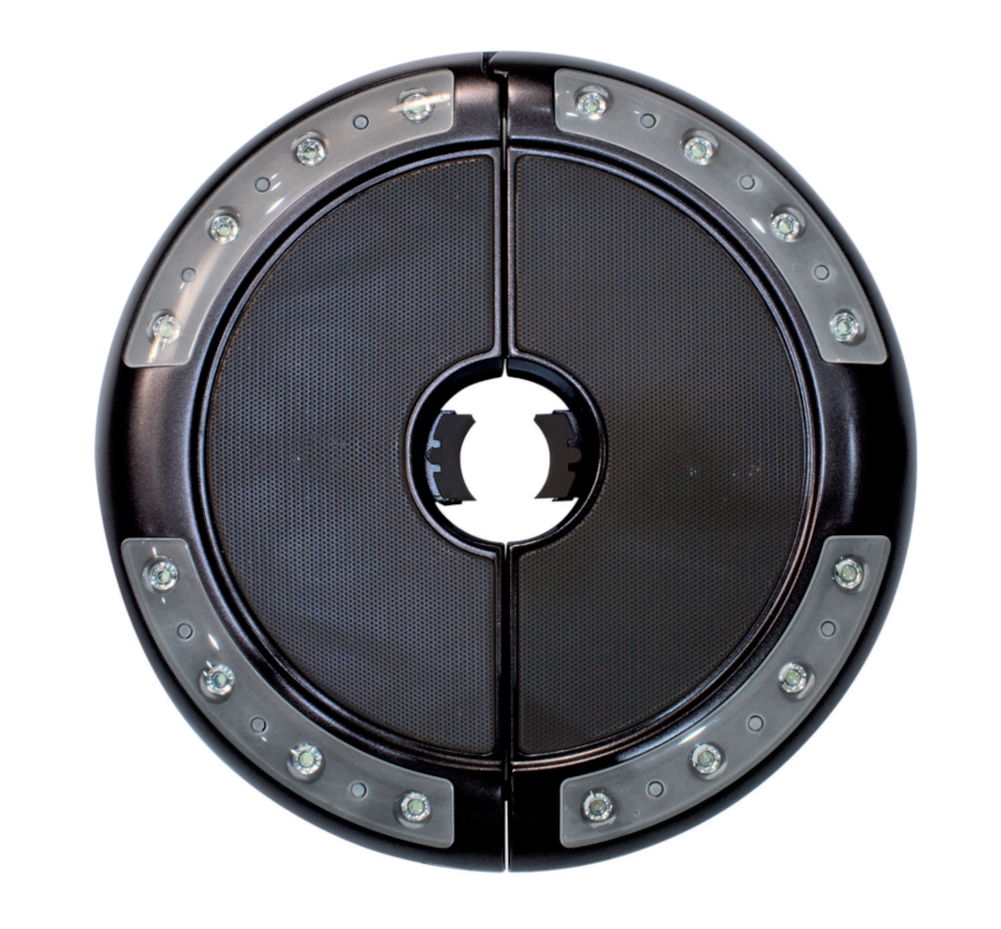 Luna Umbrella Light With Bluetooth Speaker (Black)