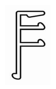 Coin de 6 pouces à Deux rail en Aluminium Blanc Montage Latéral pour margelles de Piscine Creusée