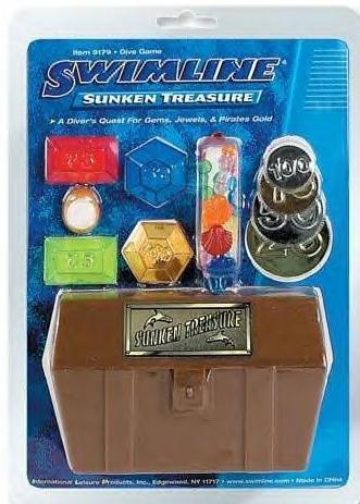 Jeu de chasse au trésor dans l'eau