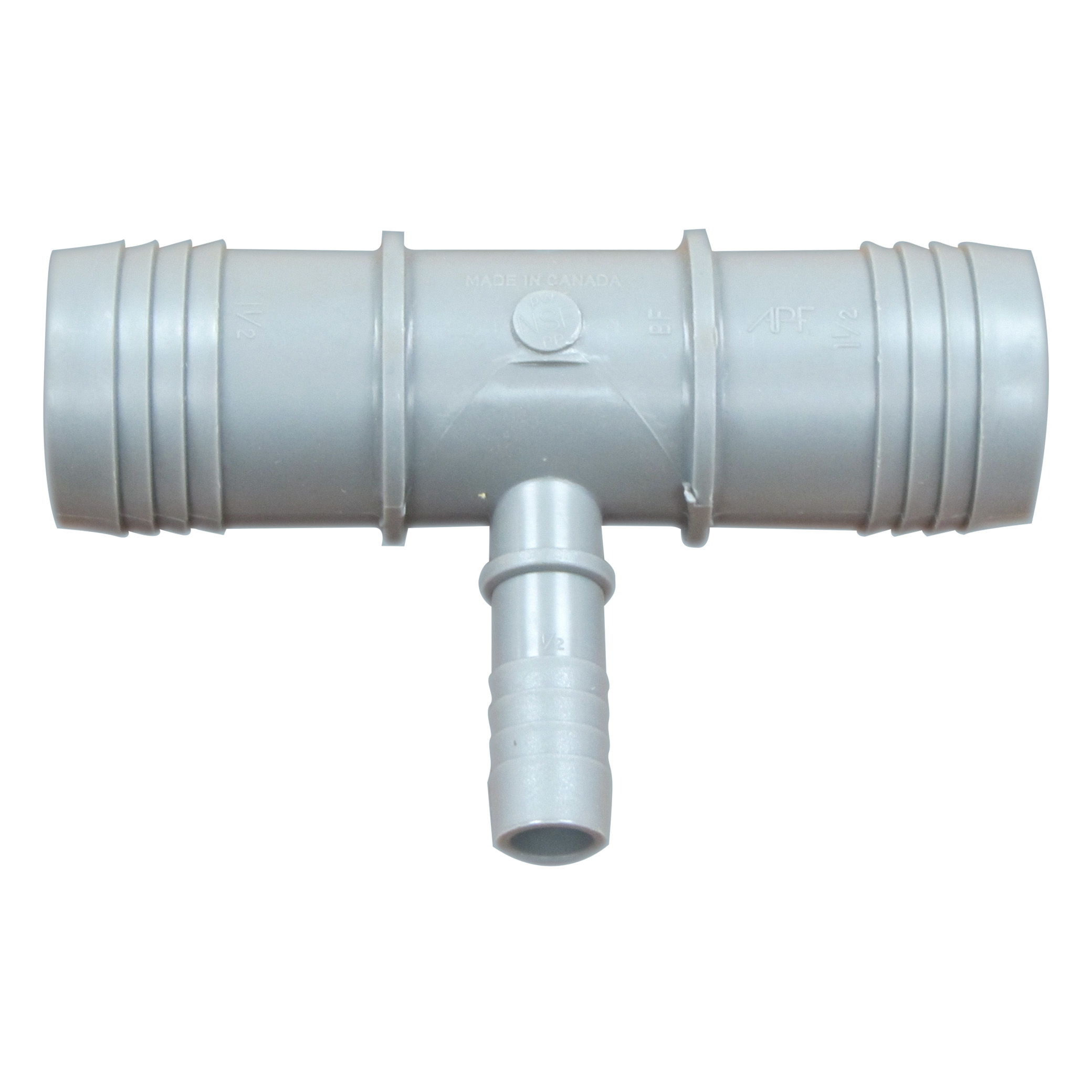 1.5 inch Hose x 1.5 inch Hose x 0.5 inch Hose Tee