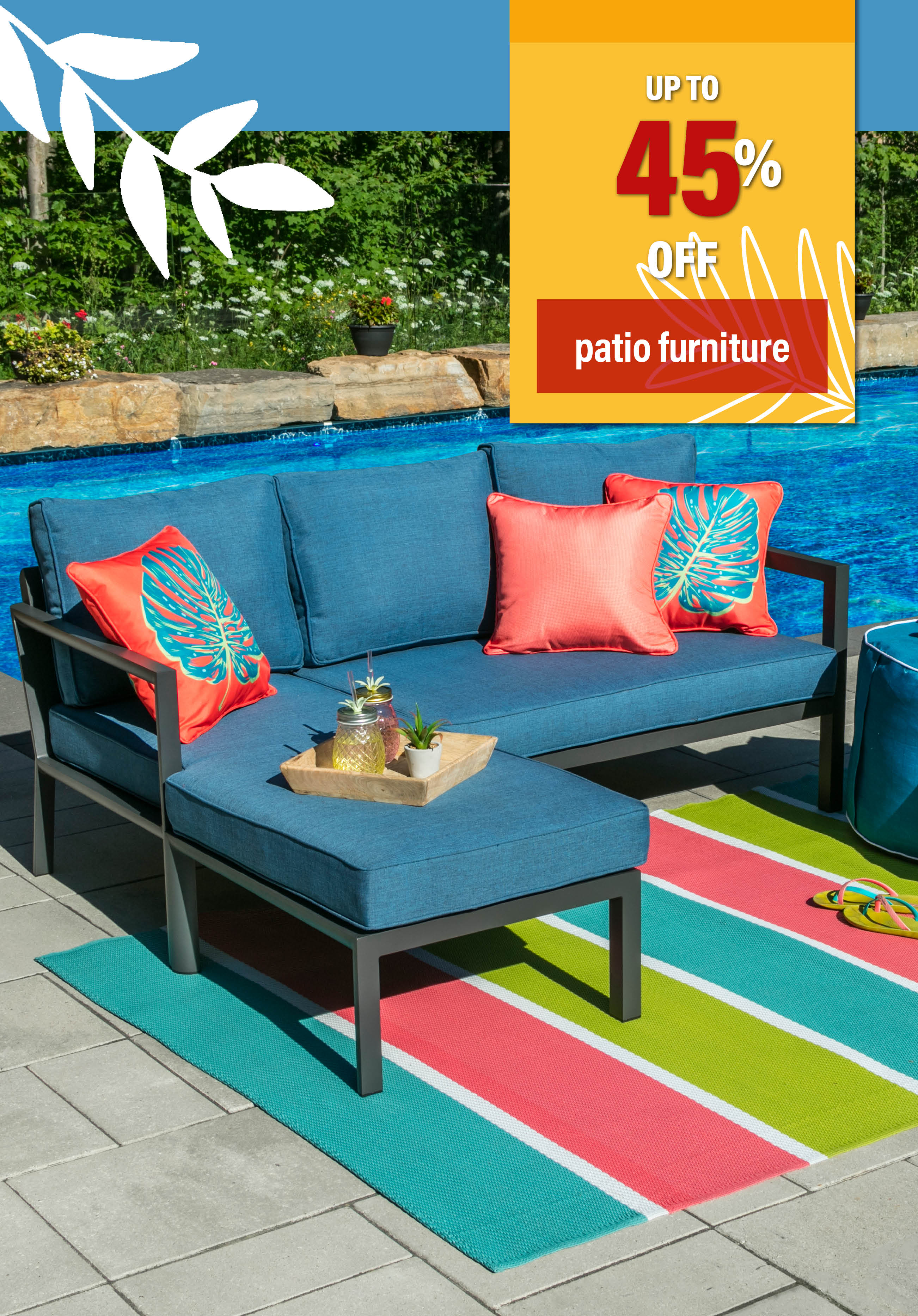 Up to 45% off patio furniture