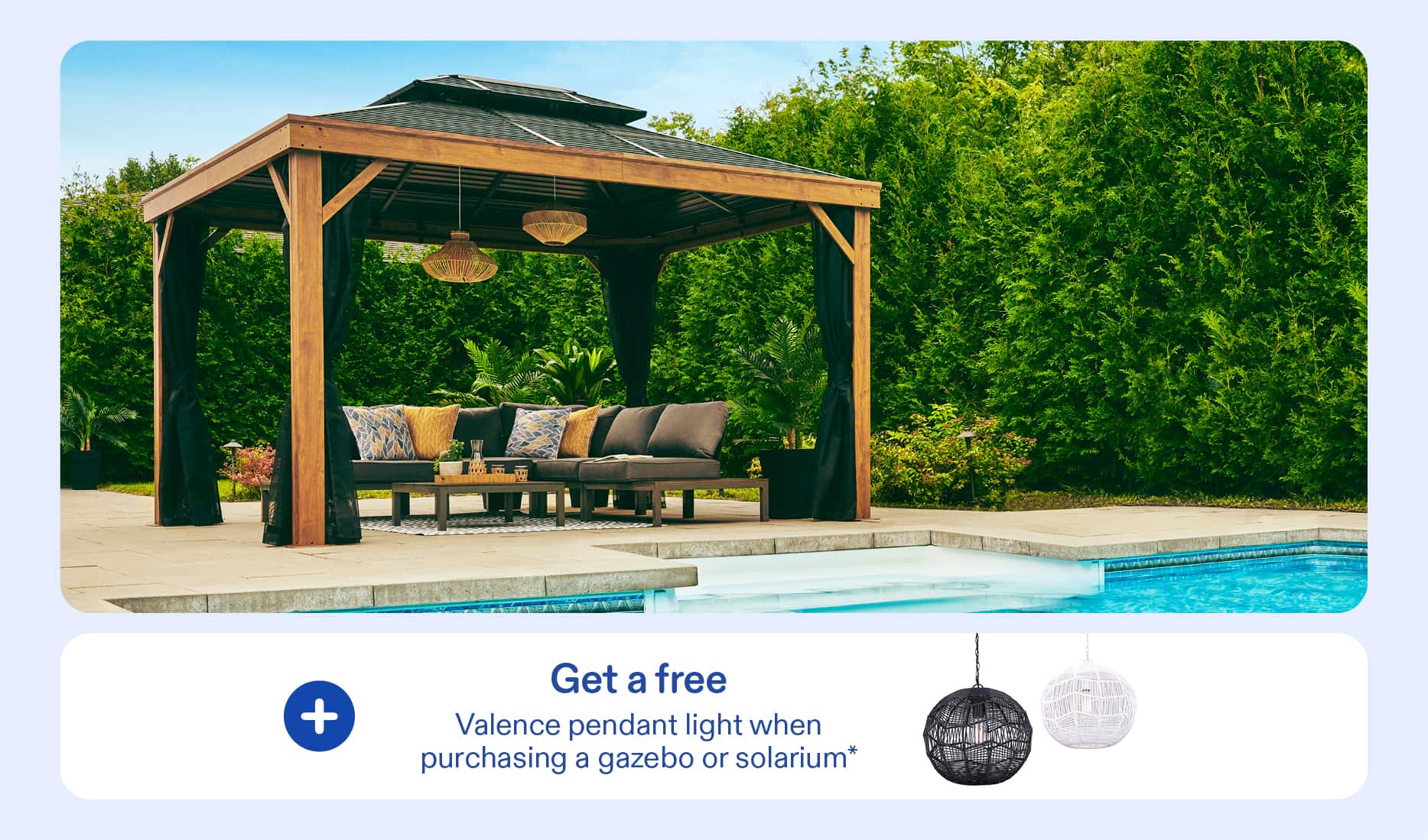Save up to $1,000 on gazebos and pergolas