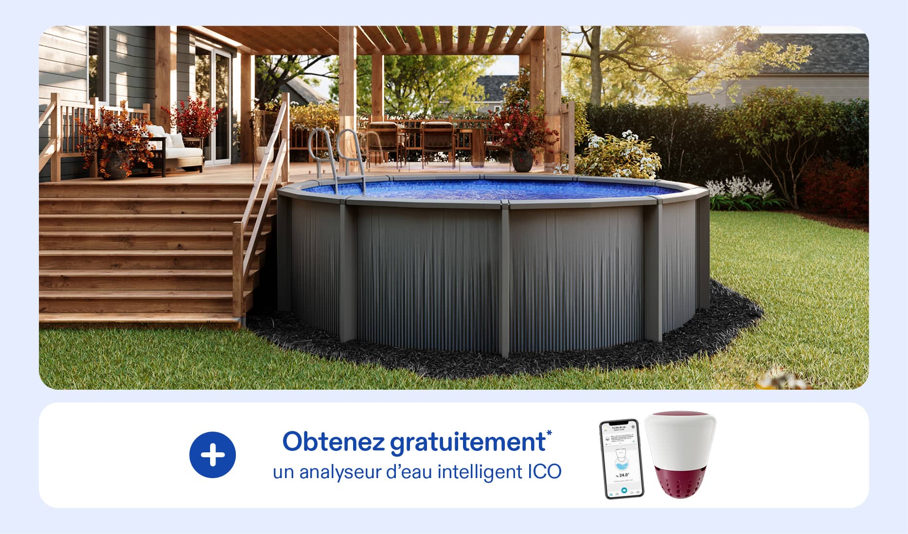 Économisez jusqu'à 1100$ sur les piscines hors terre chauffées