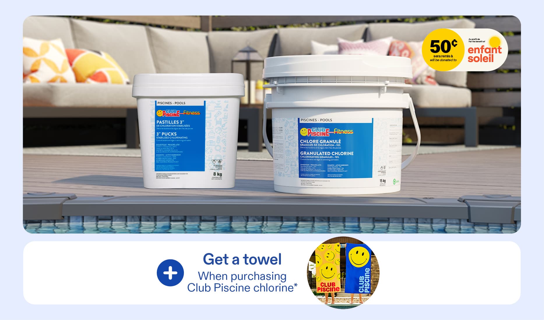 The chlorine + towel special is back!