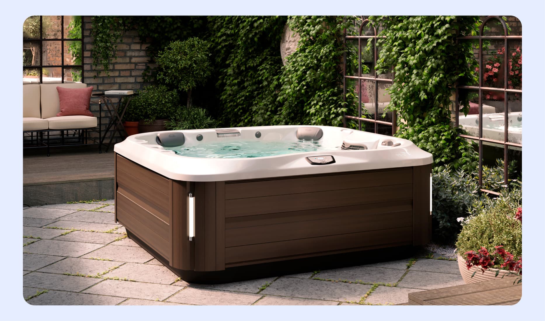 Up to $2,998 in total discounts and benefits on hot tubs
