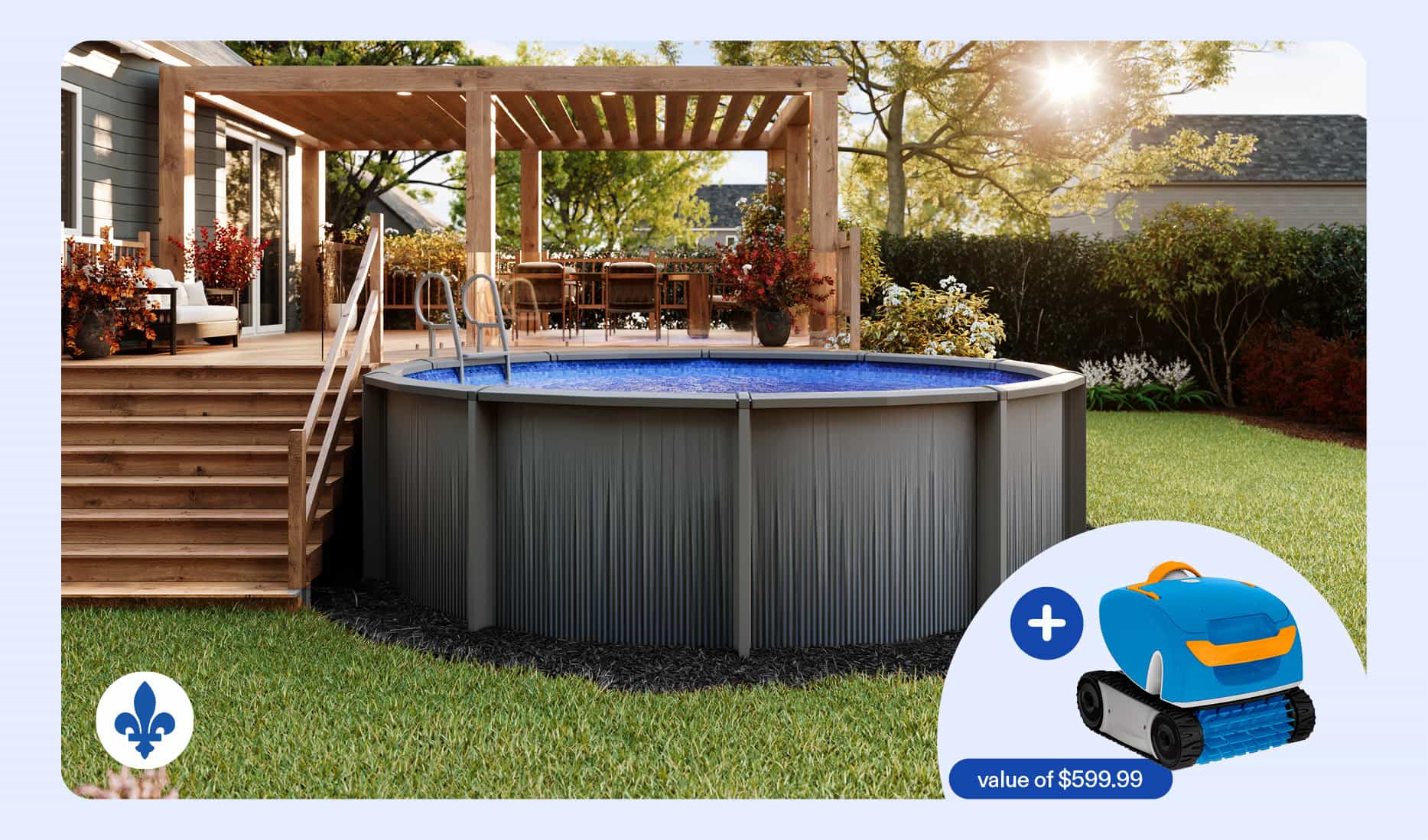 Save up to $1,500 off heated above ground pools