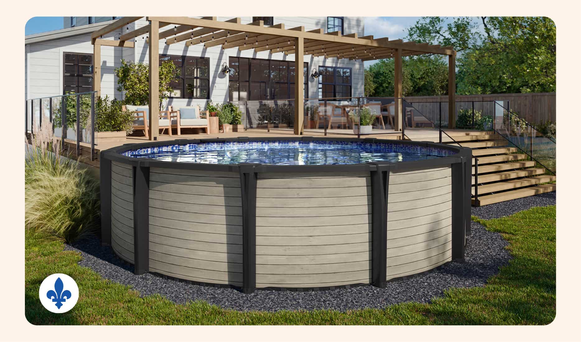 Économisez 1500$ sur les piscines hors terre chauffées