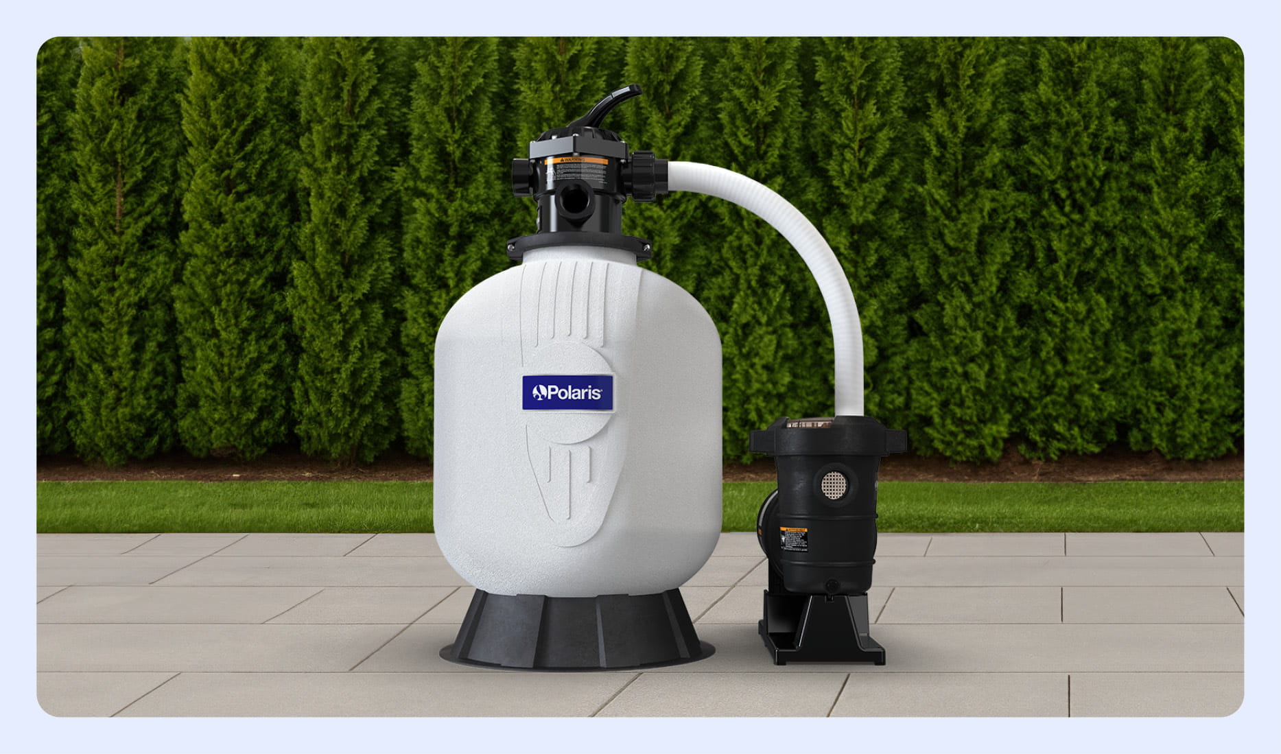 Save $340 on the Polaris pump and filter combo