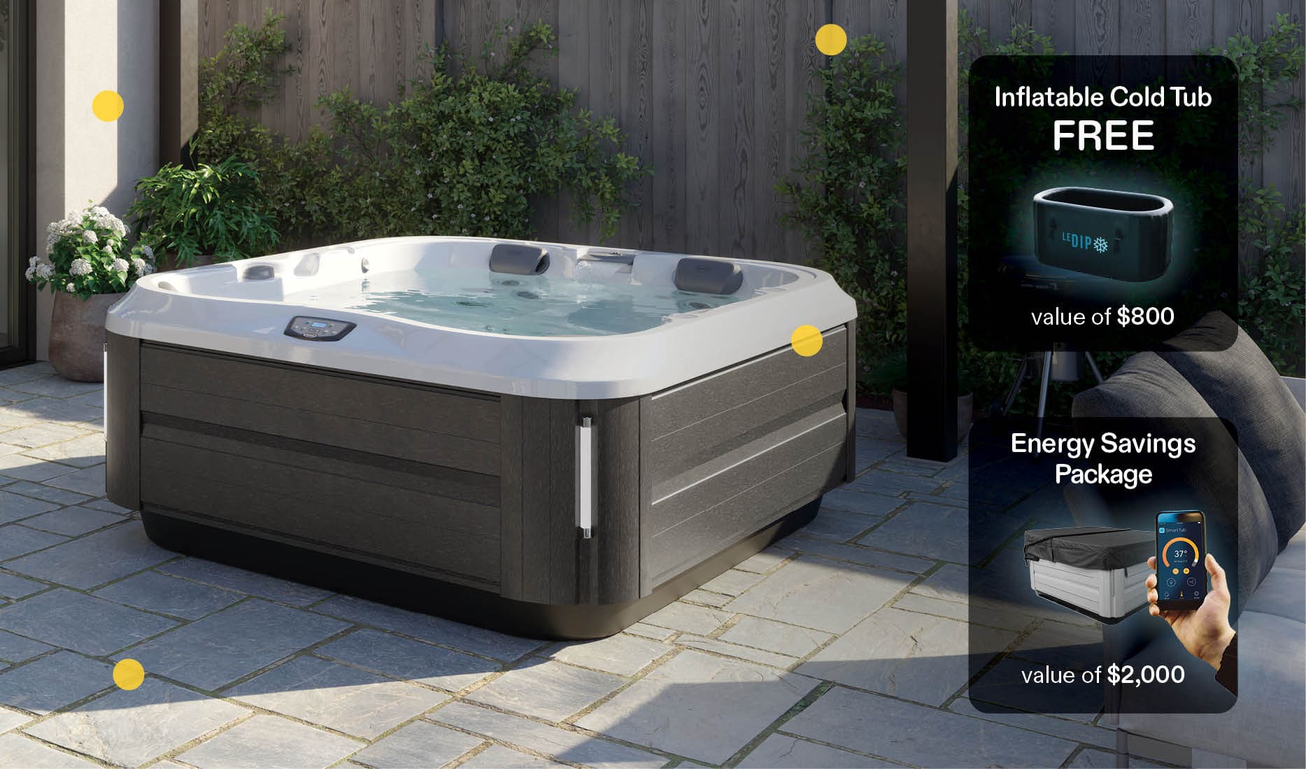 Save up to $3,800 in discounts and benefits on 2025 Jacuzzi hot tubs