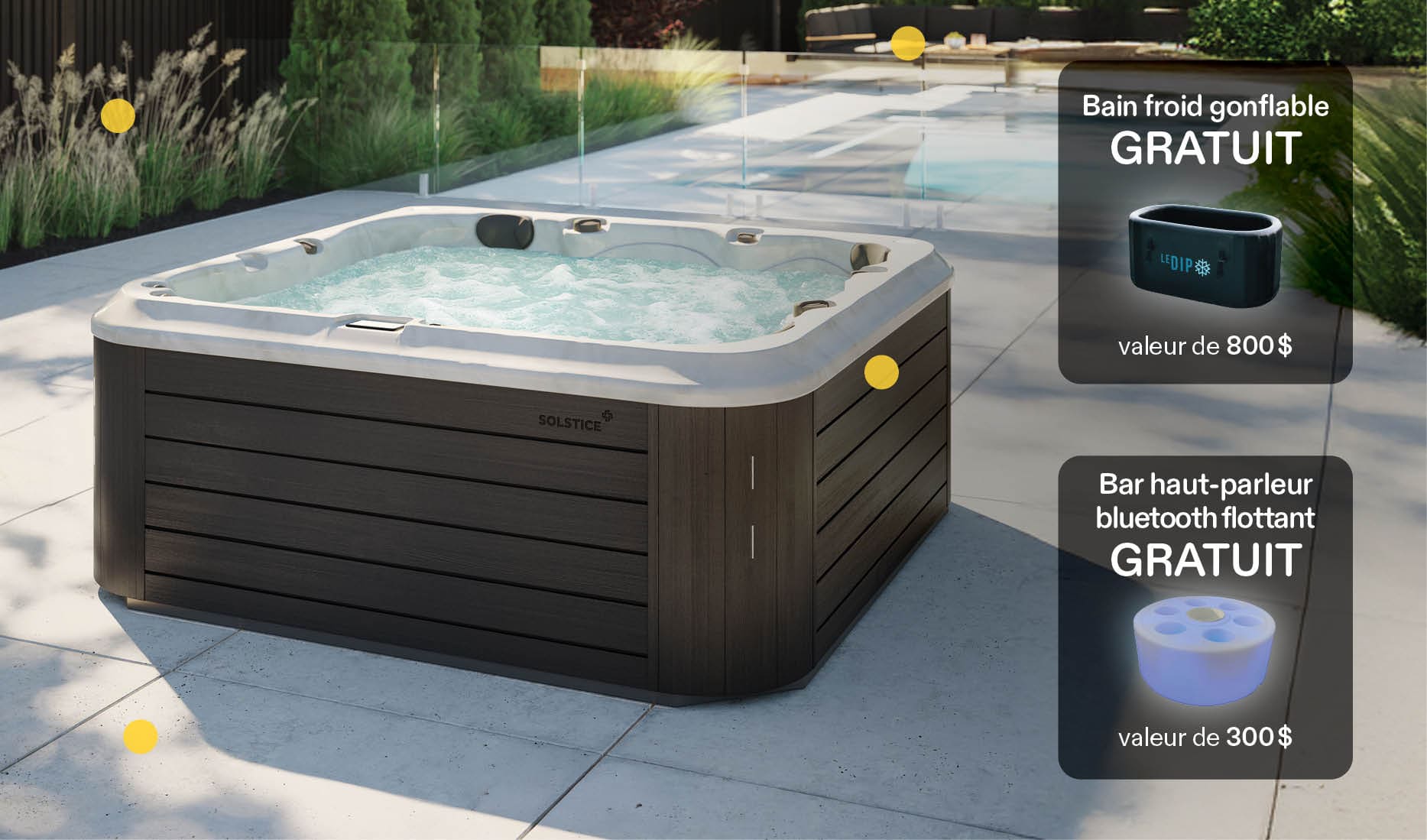 Économisez 2100$ sur les spas Solstice 2025