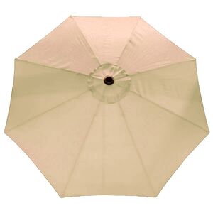 Parasol de marché de 9' Deluxe - Noir / Ecru