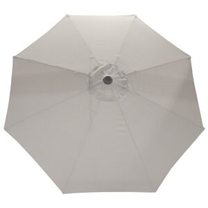 Parasol de marché de 9' Deluxe - Noir / Gris foncé