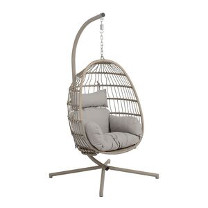 St-Raphael hanging chair - Greige - Grey