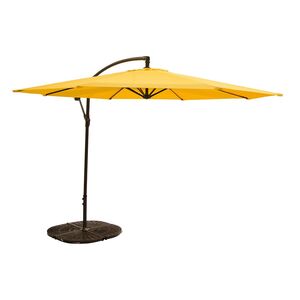 Parasol suspendu 10' (3,1 m) - Noir / Jaune