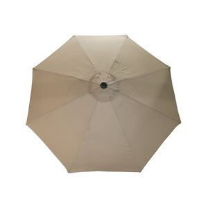 Parasol de marché 9' (2,7 m) - Noir / Beige