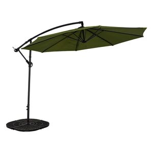 Parasol suspendu 10' (3,1 m) - Noir / Vert olive