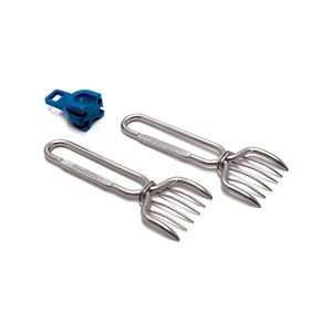 Fourchettes en acier pour viande