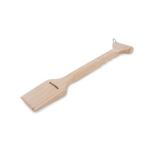 Grill brush scraper wood