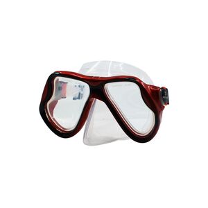 Lunettes de plongée pour enfants,équipement de piscine,apnée sûre,ensemble  Anti-buée avec Tube respirant,lentille PS ABS - Type Red