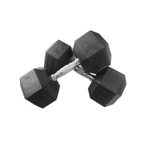 Haltère HEX en caoutchouc - 55 lb