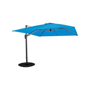 Parasol suspendu Deluxe Sunbrella 10' avec inclinaison de 45 degrés - Air blue