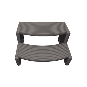 Marche à texture antidérapante pour spa - Gris charbon