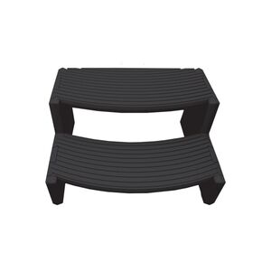 Marche à texture antidérapante pour spa - Noir