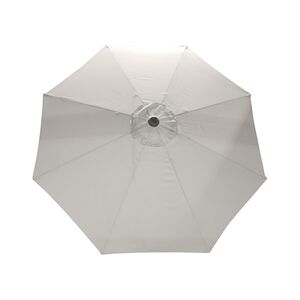 Parasol de marché de 9' Deluxe Sunbrella - Gris argenté