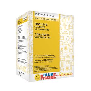 Trousse complète de fermeture pour piscine au sel 100 000 litres