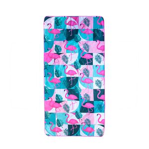Serviette de plage en microfibre - Flamant rose