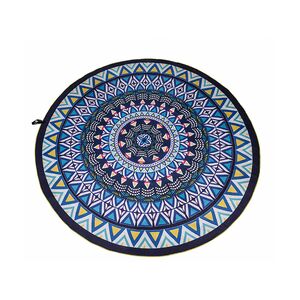 Serviette de plage en microfibre ronde - Mandala