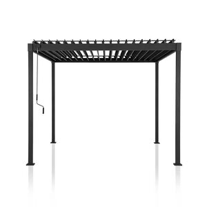 Pergola Cosa manuelle 10' x 10' - Anthracite
