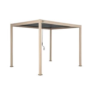 Pergola Cosa manuelle 10' x 10' - Fini Bois