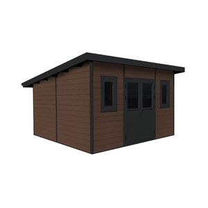Mistral Shed 12' x 12' Brown Cedar