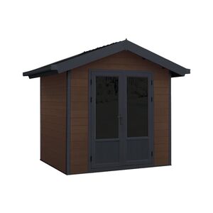Scandinavian Shed 7' x 7' Brown Cedar