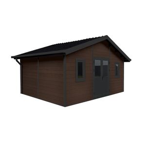 Scandinavian Shed 16' x 12' Brown Cedar