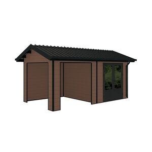 Scandinavian Shed 18' x 10' Walnut