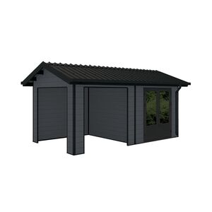 Scandinavian Shed 18' x 10' Grey Rock