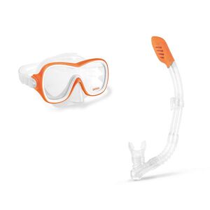 Masque et tuba adulte Wave rider - orange (8 ans+)